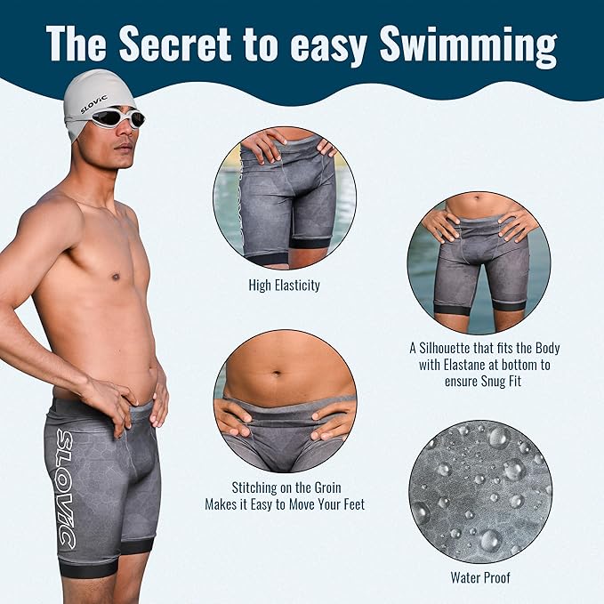 Breathable Swimming Shorts for Men – Adjustable, Quick‑Dry, Chlorine Resistant