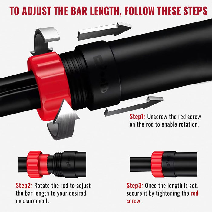 Slovic Pull Up Bar for Home | Capacity 300 KG | No Screw Pull Up Bar Wall Mounted