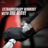 Leather Gym Gloves with Wrist Support | Padded Weightlifting Gloves