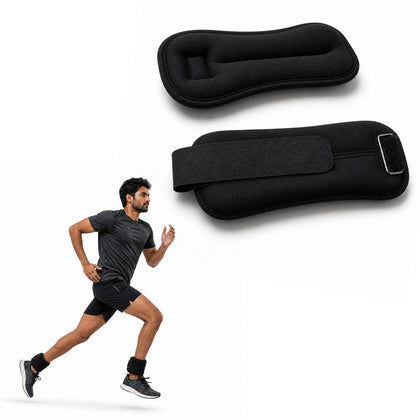 Ankle Weights 2 KG [1 KG x 2] - Black