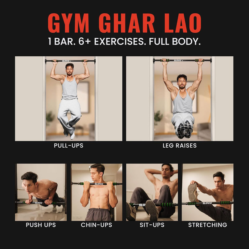 100 Kg Adjustable No Screw Pull Up Bar (62-100CM)