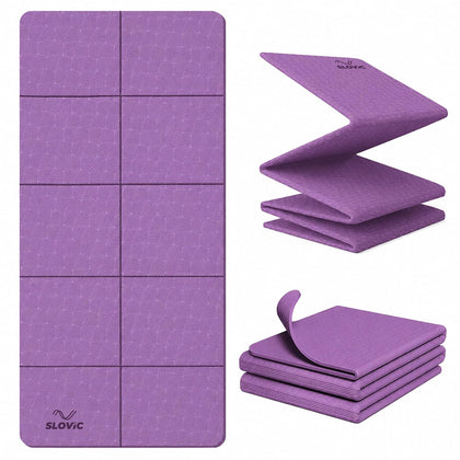 6 MM Foldable TPE Yoga Mat | Anti-Slip Exercise Mat