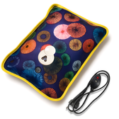Rechargeable Electric Hot Water Bag for Pain Relief - Circular Purple