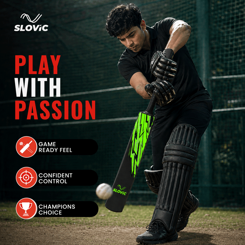 Cricket Bat - 90 x 10.5 CM - Lightweight Fiber Bat for Cricket kit