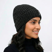 Winter Cap for Men & Women - Roll Over Fit - Warm & Comfortable Blue Cap