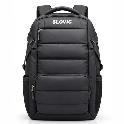 Puffer Design Laptop Bag for Men & Women [30 LTR] - Water Resistant Backpack - Black