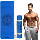 Yoga Mat for Men & Women [6 MM] | Navy Blue