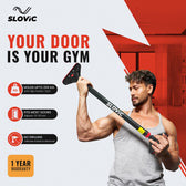 250 kg Adjustable No Screw Pull Up Bar - Wider Grip - Kid