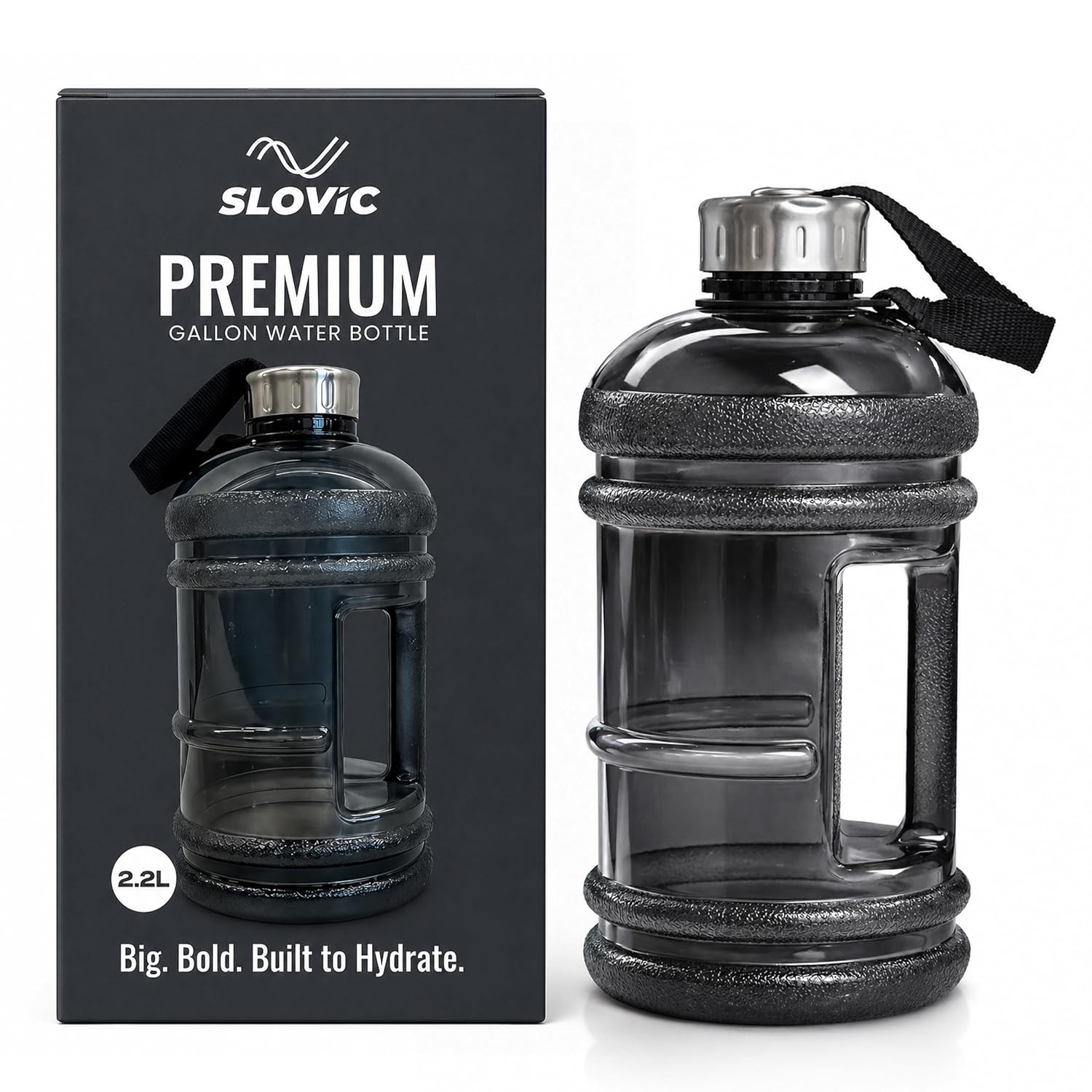 Gallon Water Bottle 2.2 Litre - Transparent