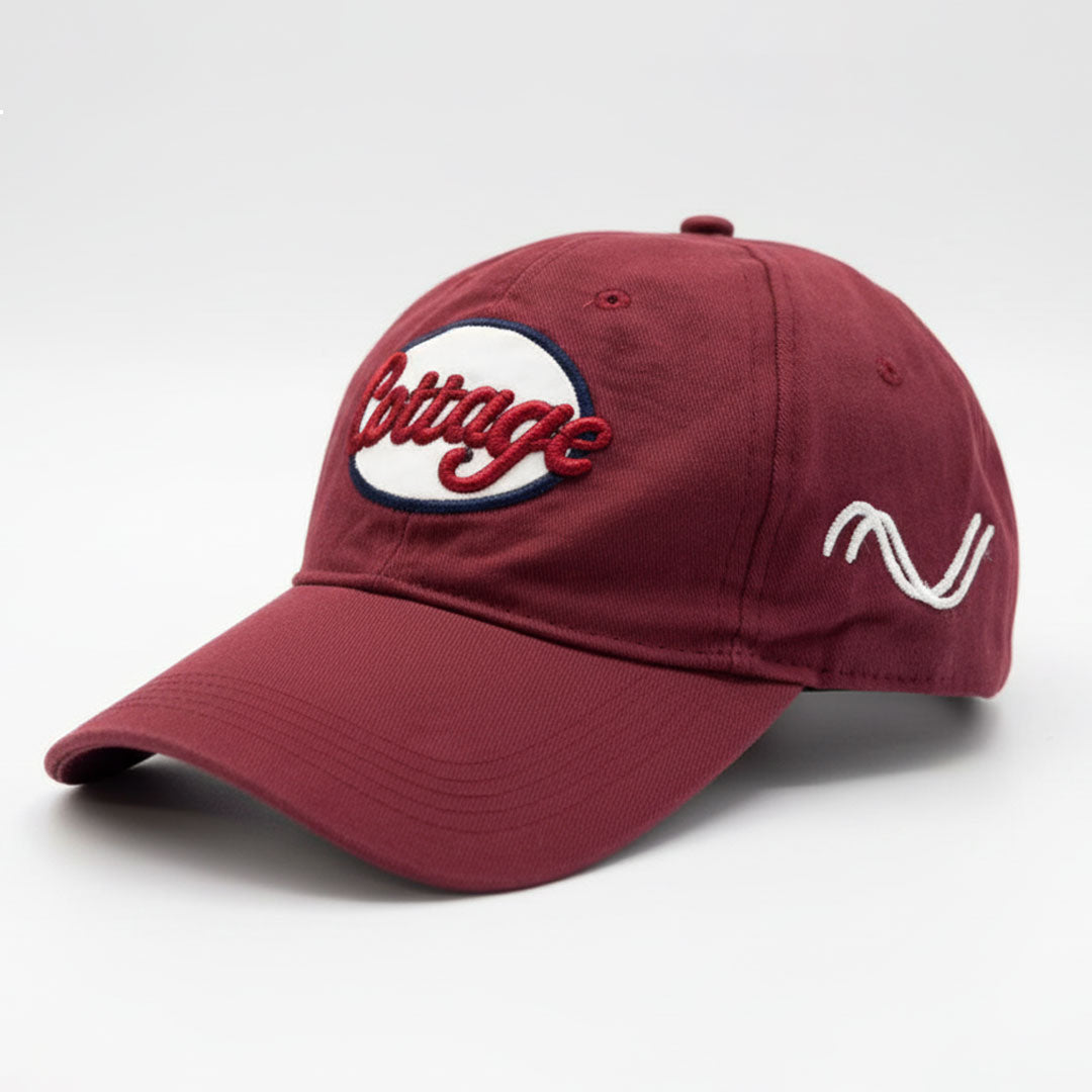 Men's Embroidered Cap- Maroon
