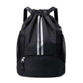 Drawstring Gym Bag 22L with Shoe Compartment