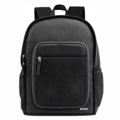 Laptop Bag for Men & Women 22 LTR - PU Leather Finish Backpack Bag - Black