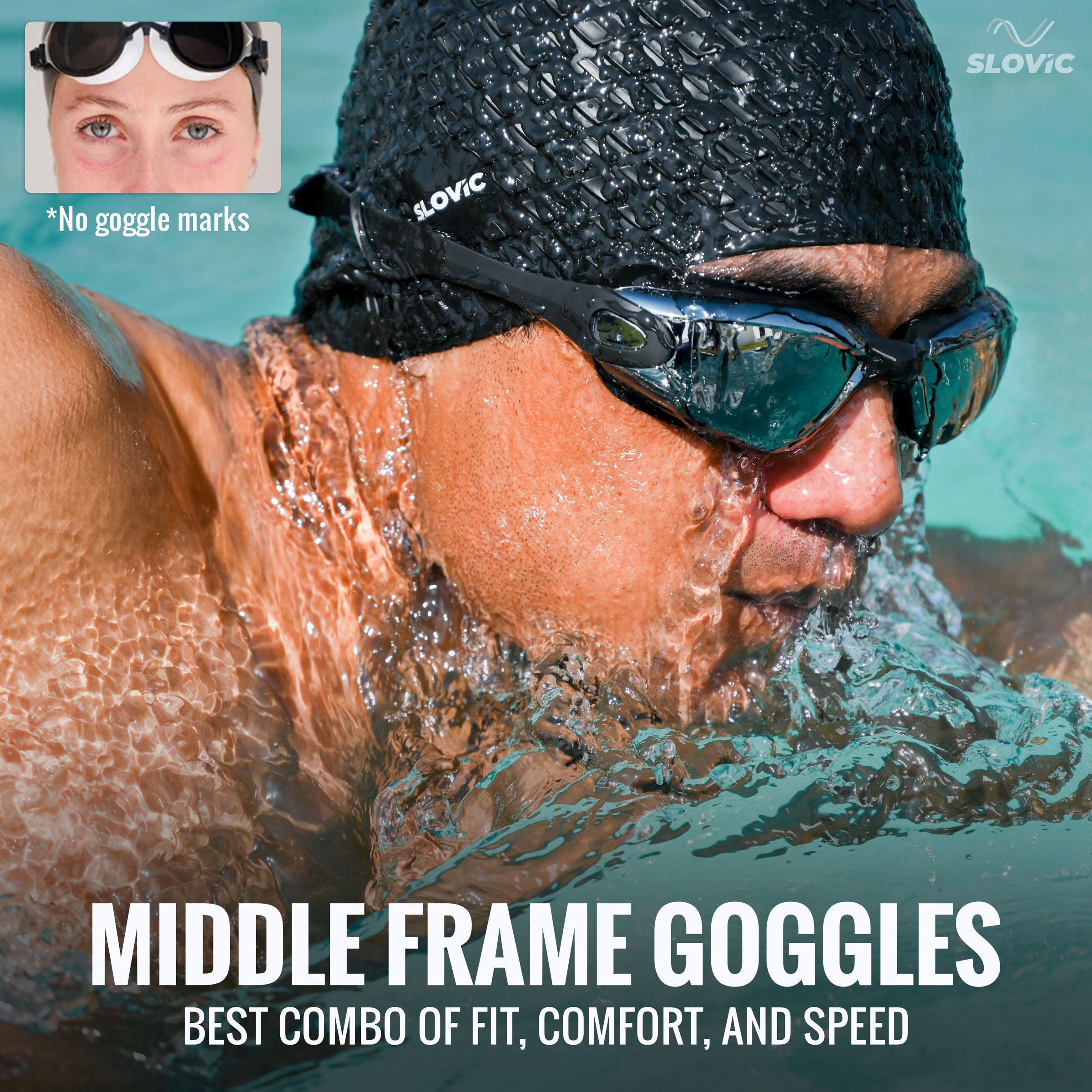 Swimming Goggles | Swimming Goggles – Anti‑Fog, UV Protection, Universal Fit, Shatter‑Proof (Adult, Unisex, Black)Adult | Unisex | Black