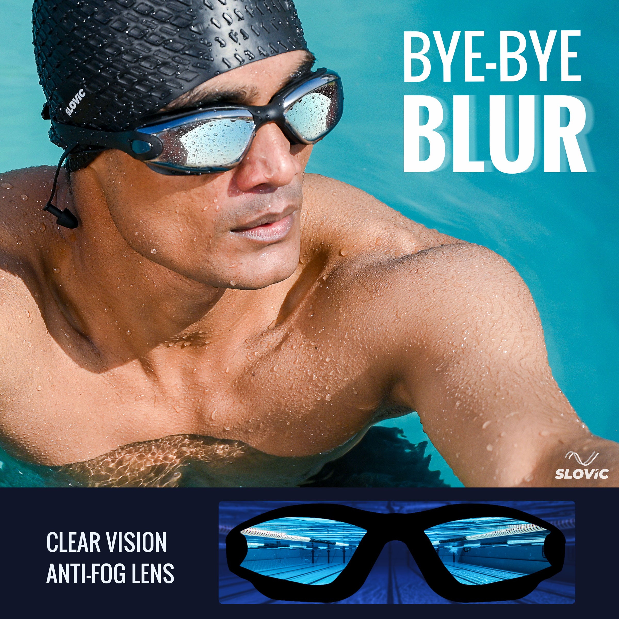 Swimming Goggles | Swimming Goggles – Anti‑Fog, UV Protection, Universal Fit, Shatter‑Proof (Adult, Unisex, Black)Adult | Unisex | Black