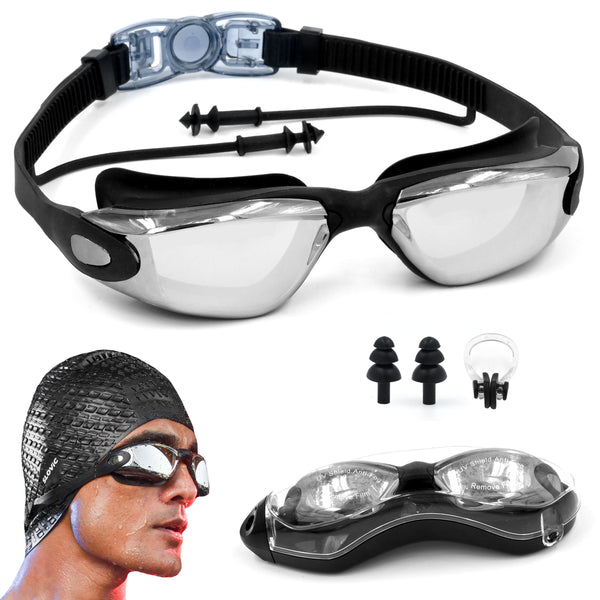 Swimming Goggles | Swimming Goggles – Anti‑Fog, UV Protection, Universal Fit, Shatter‑Proof (Adult, Unisex, Black)Adult | Unisex | Black