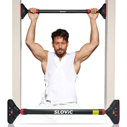 250 kg Adjustable No Screw Pull Up Bar - Wider Grip (72-110CM)
