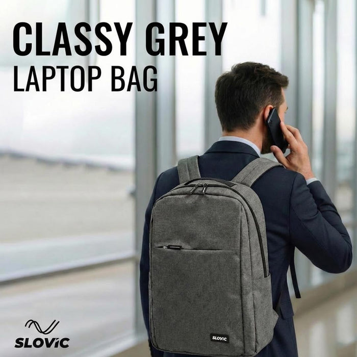 SLOVIC Grey Laptop Bag - 25 LTR