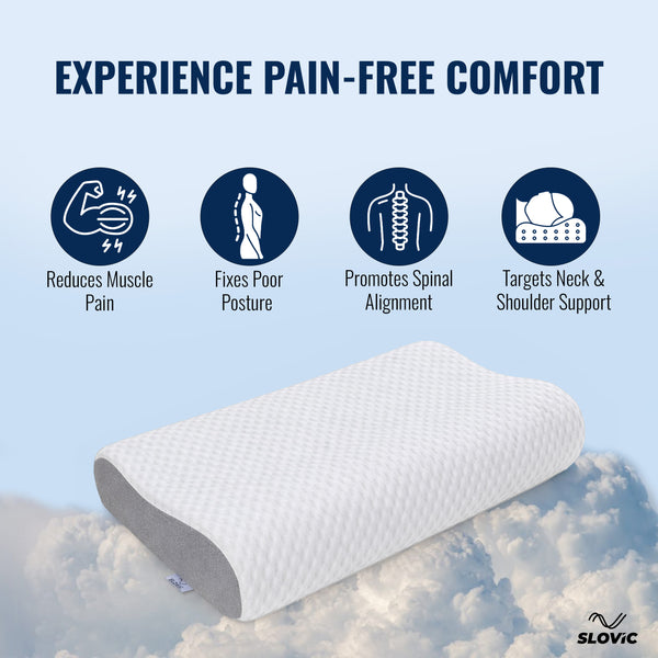 SLOVIC Cervical Pillow for Neck Pain