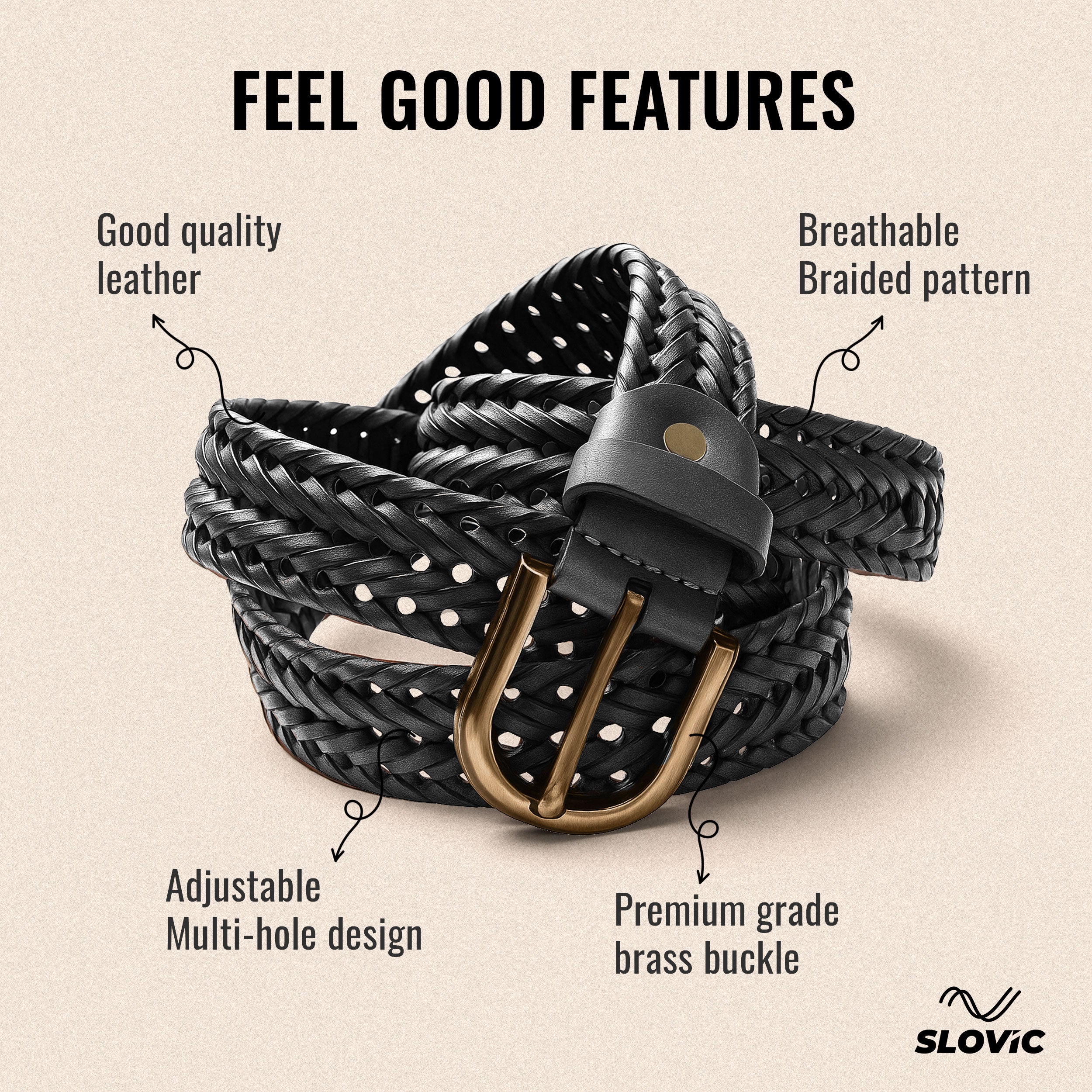 Leather Belt for Mens