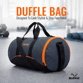 22L Duffle Gym Bag with Adjustable Strap, Separate Shoe Compartment & 1 Mesh Pocket | Ideal for Gym & Travel Use