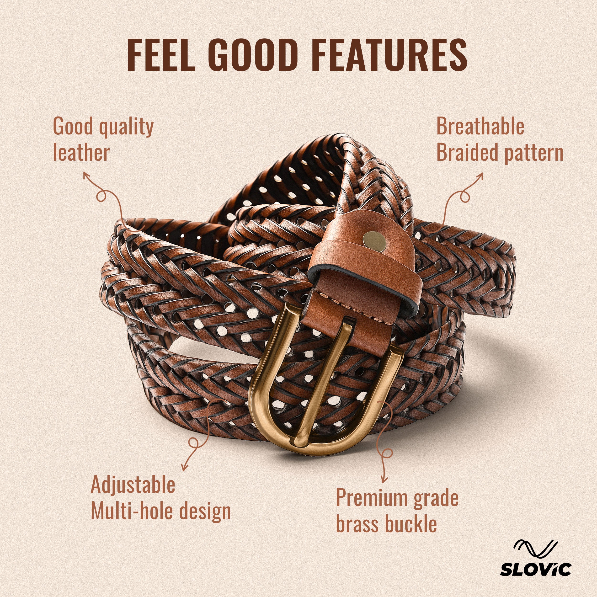 Leather Belt for Mens