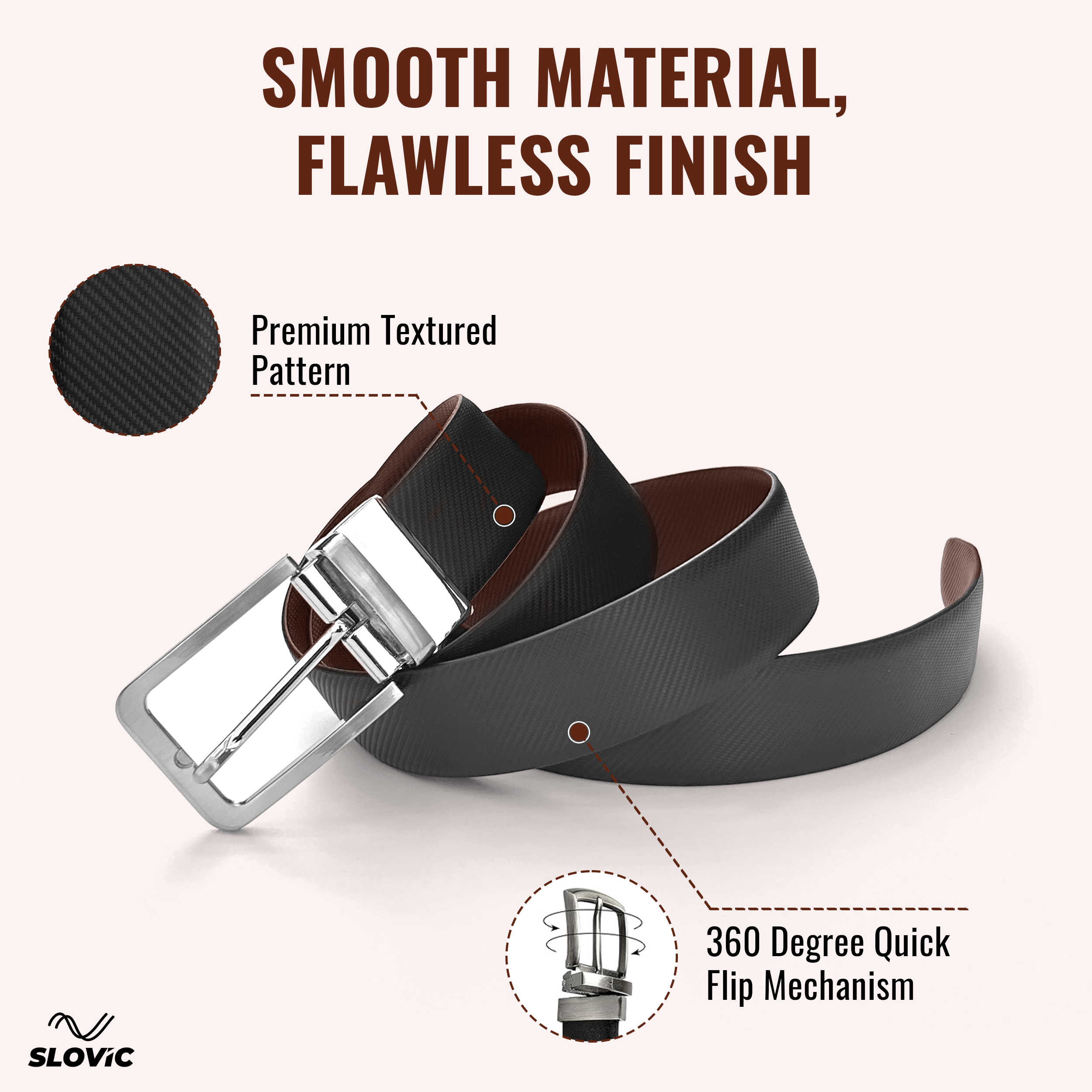 Leather Belt for Mens