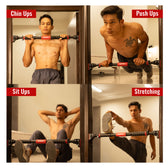 200 kg Adjustable No Screw Pull Up Bar (72-110CM)