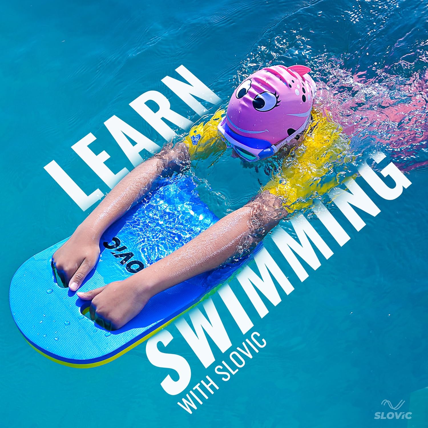 Kickboard for Swimming- Blue + Yellow