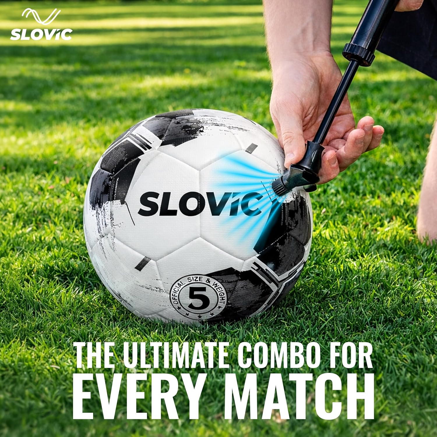 Professional Football with Air Pump [Size-5]