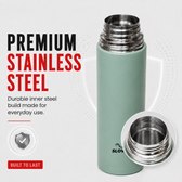 Phantom Bottle 1L - Insulated Stainless Steel Water Bottle - Mint Green - Gym, Sports & Travel