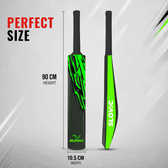 Cricket Bat - 90 x 10.5 CM - Lightweight Fiber Bat for Cricket kit