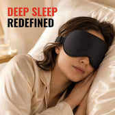 Eye Mask - Black -Soft Sleeping Mask for Relaxation, Travel & Rest