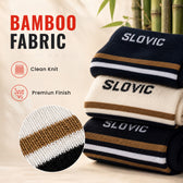 Men's Socks - Set of 3 - Bamboo Fabric - Comfortable Everyday Socks - Multicolour