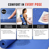 Yoga Mat for Men & Women [6 MM] | Navy Blue