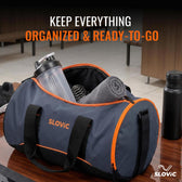 22L Duffle Gym Bag with Adjustable Strap, Separate Shoe Compartment & 1 Mesh Pocket | Ideal for Gym & Travel Use