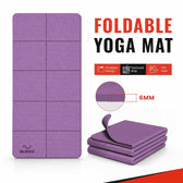 6 MM Foldable TPE Yoga Mat | Anti-Slip Exercise Mat