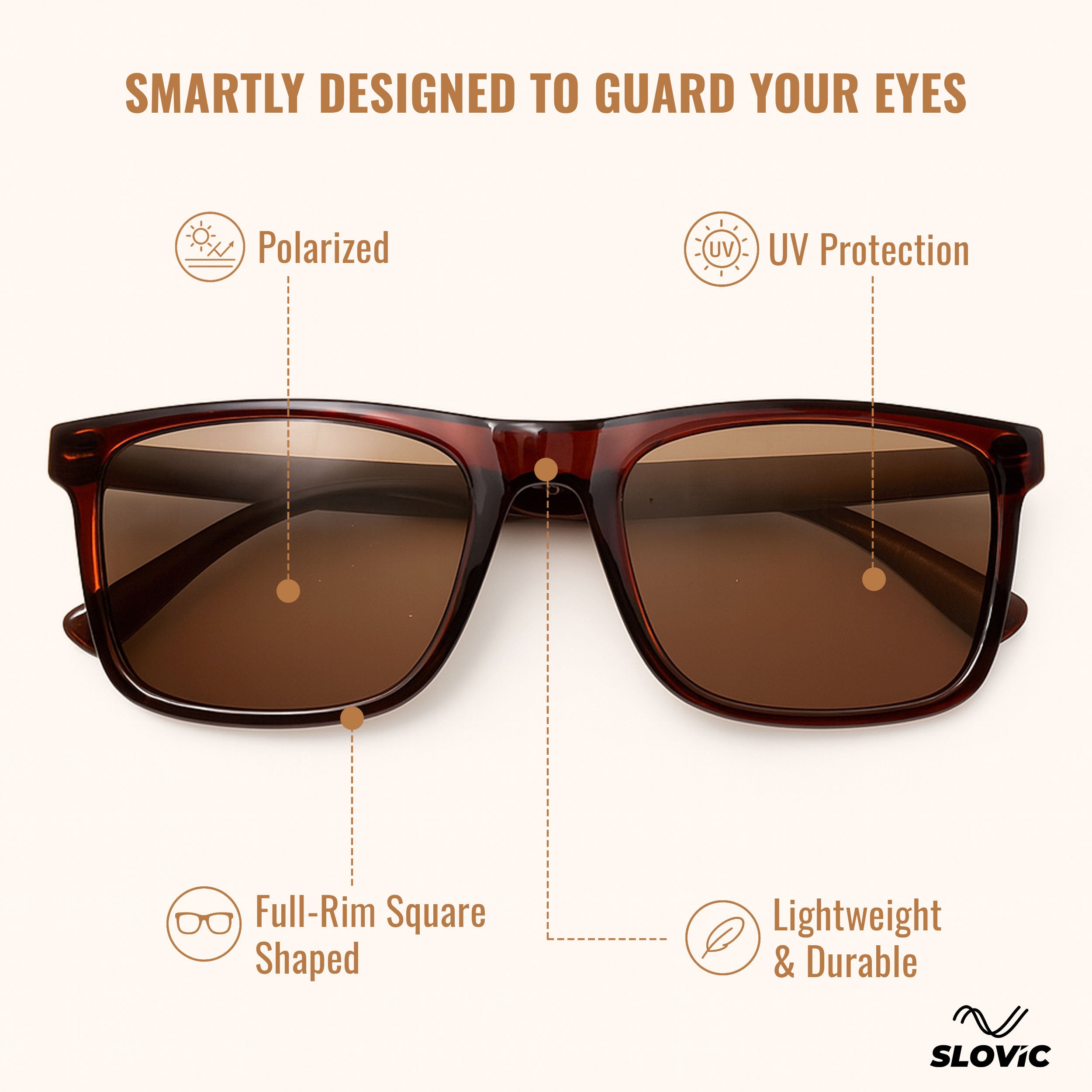 Sunglasses for Men-Brown