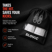 Shoe Bag for Men & Women [Pack of 6] - Travel Shoe Organizer with See-Through Window - Black