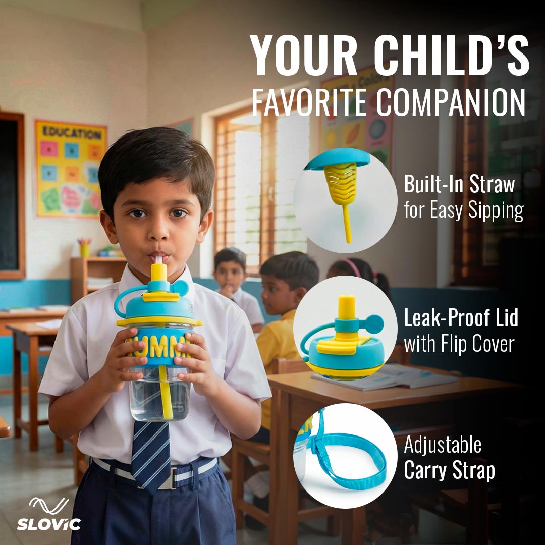 500ml Sipper Bottle | Leakproof | Carry Strap