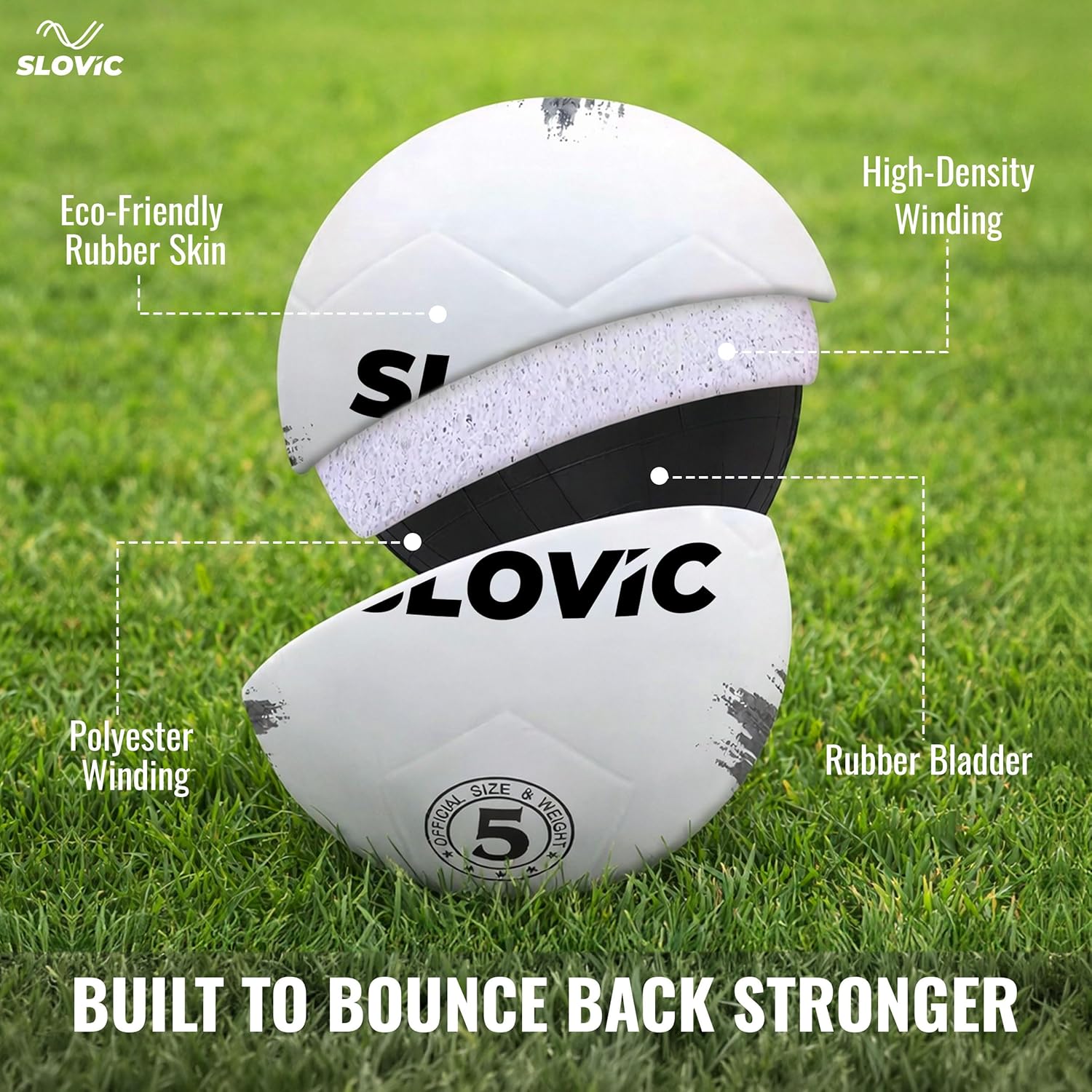 Professional Football with Air Pump [Size-5]