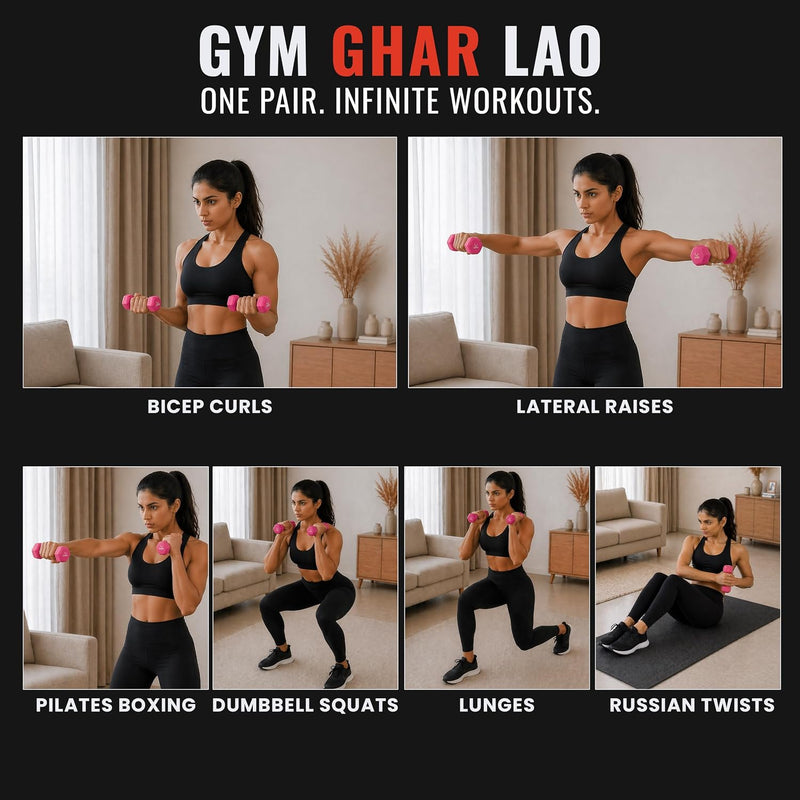 1 kg Neoprene Dumbbell Set (Pair)