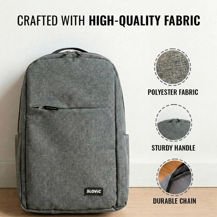 SLOVIC Grey Laptop Bag - 25 LTR