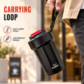 Heat Lock Coffee Tumbler 400ml - Black - Travel Mug