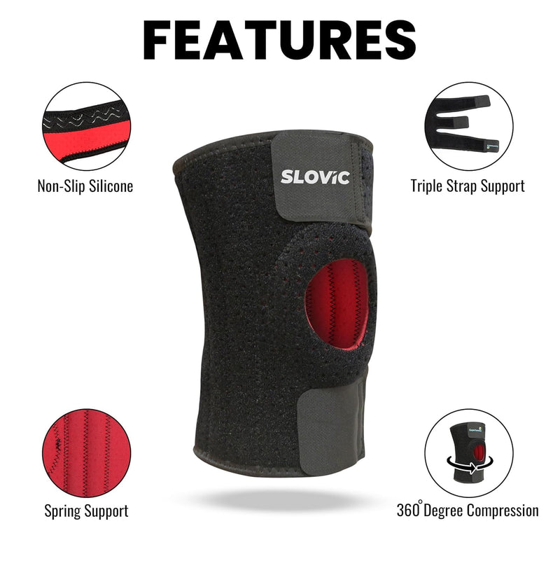 Pain Relief Knee Support - Black