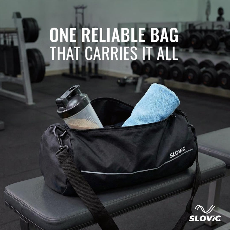Duffle Gym Bag - 17L - Black & White