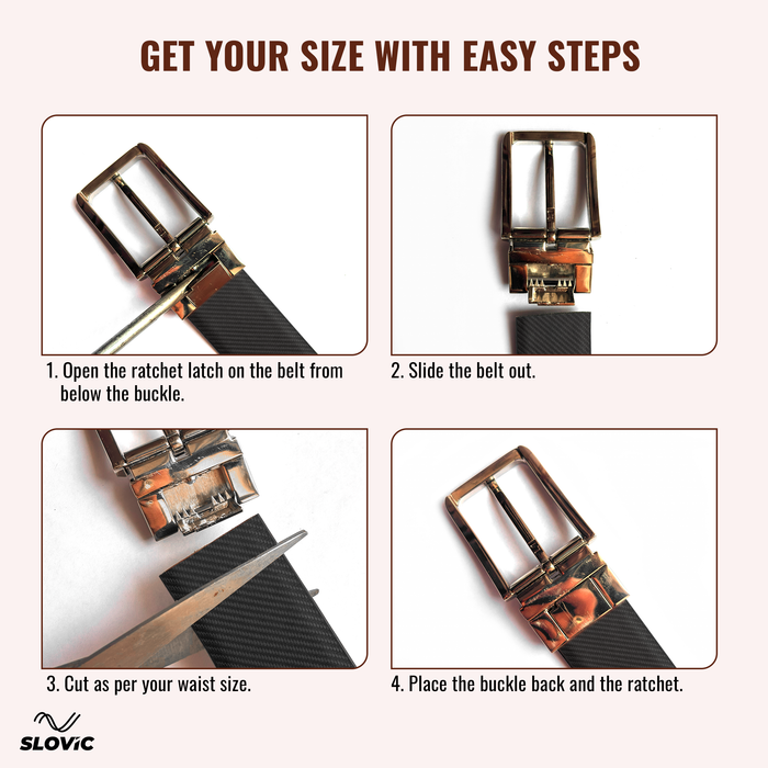 SLOVIC Leather Belt for Mens