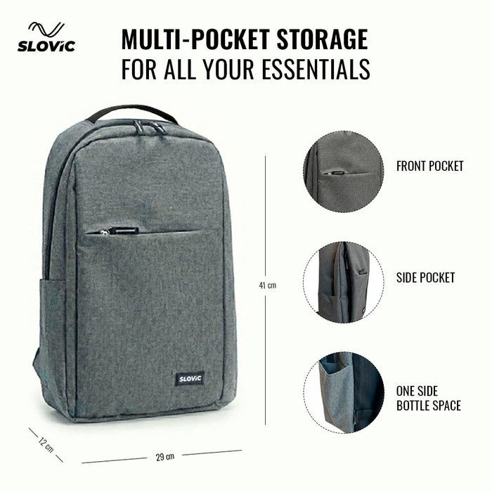 SLOVIC Grey Laptop Bag - 25 LTR