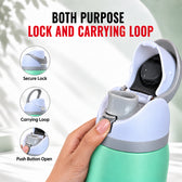 Insulated Zeno Bottle Water Bottle 950 ML - Stainless Steel Bottle - 24 Hrs Cold & 12 Hrs Hot