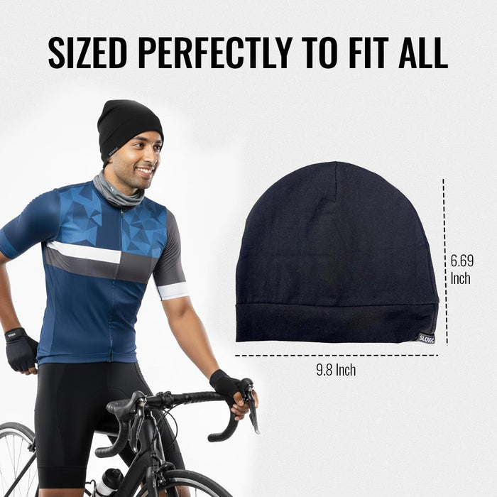 Slovic Helmet Skull Cap for Men - Pack of 2
