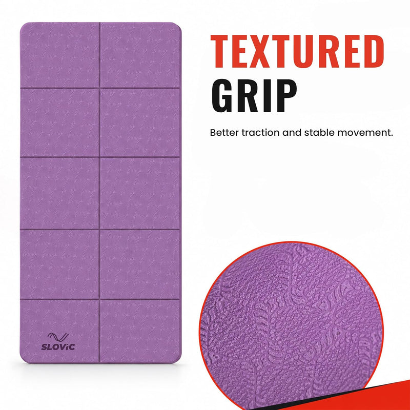 6 MM Foldable TPE Yoga Mat | Anti-Slip Exercise Mat